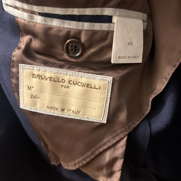 Brunello Cucinelli Navy Blazer - Picture 2 of 3
